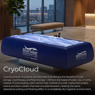 CryCloud Cold Therapy provided by BlueSage Longevity Labs®